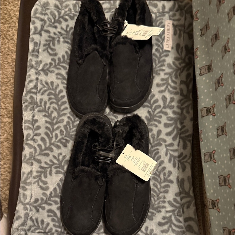 2 pairs of slip on shoes